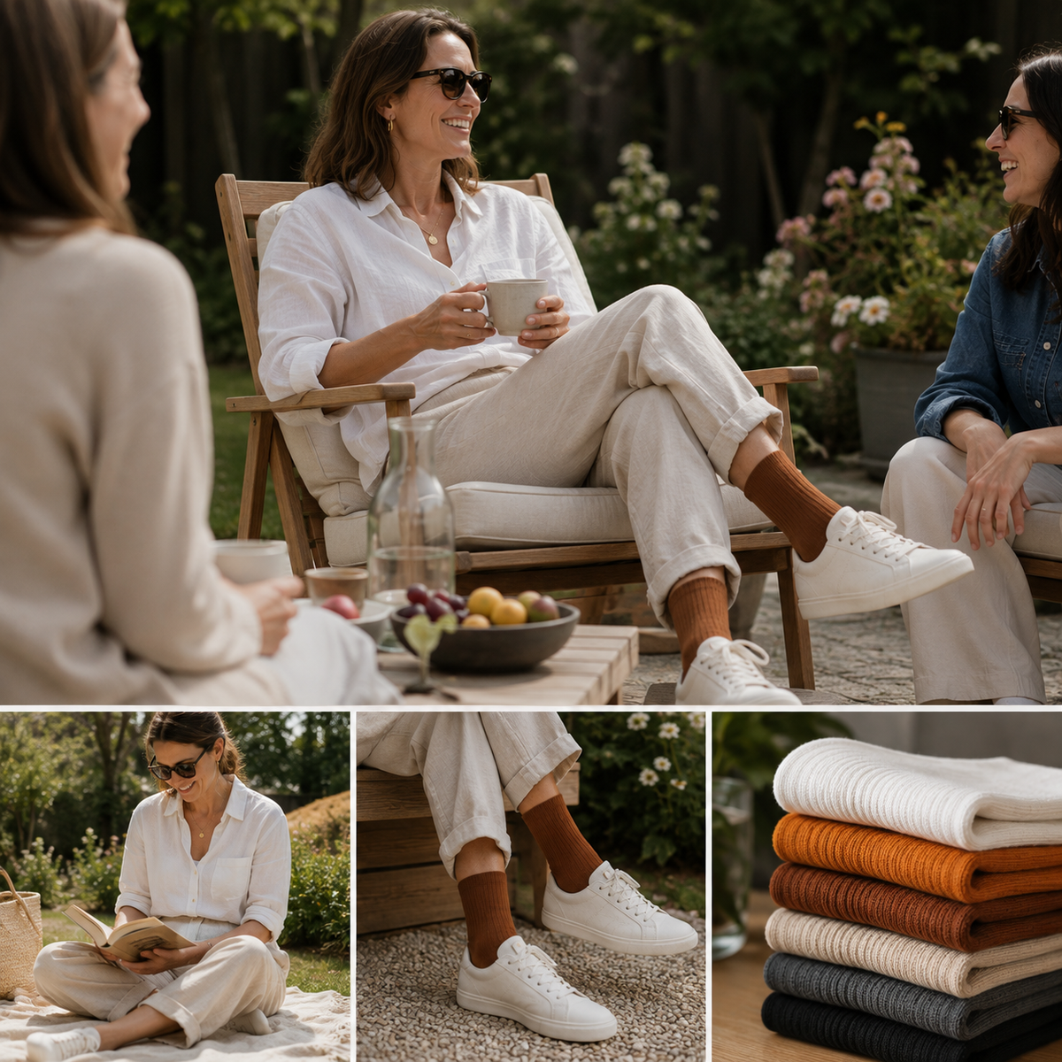 SLCOMFORT™ Calcetines de Algodón 100% Natural 6 Pares